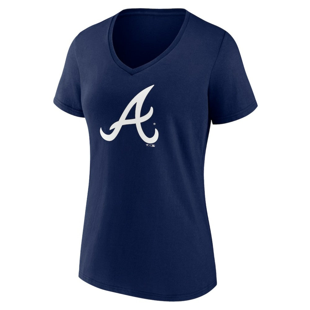 Atlanta Braves Fanatics Women's Plus Size Mother's Day #1 Mom V-Neck T-Shirt - MLB T-shirts