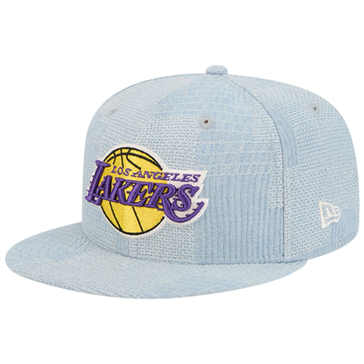 Denim Los Angeles Lakers Injection Denim Patchwork 9FIFTY Snapback Hat | NBA