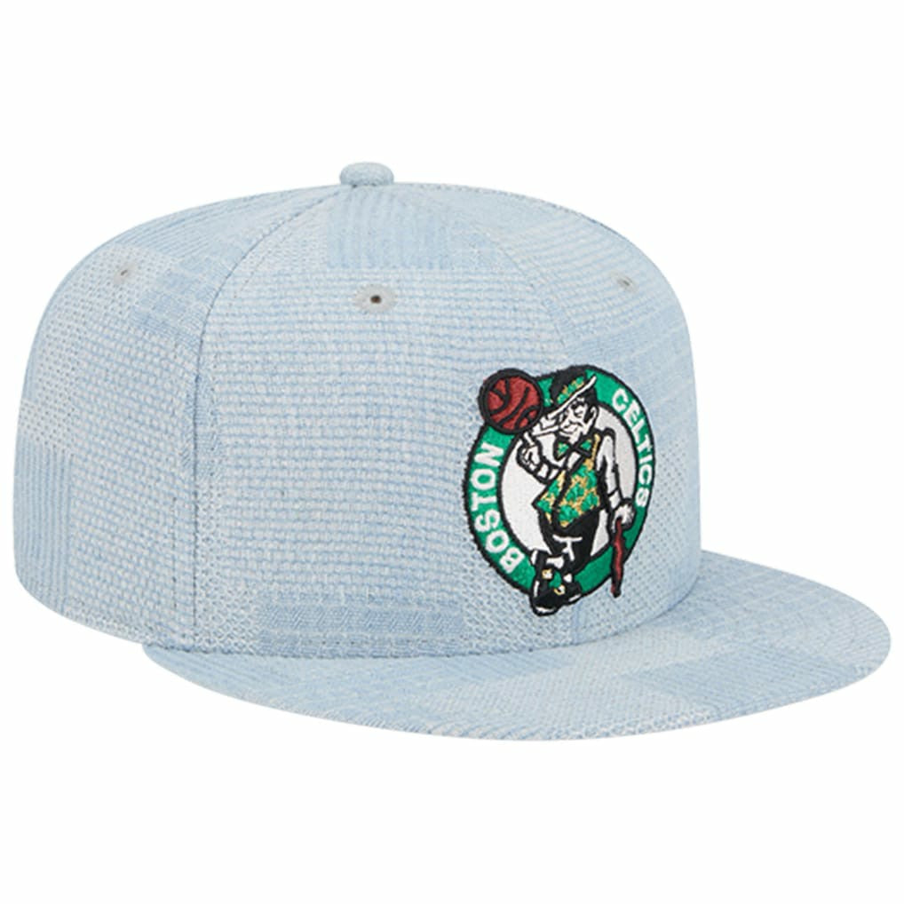 Denim Boston Celtics Injection Denim Patchwork 9FIFTY Snapback Hat | NBA