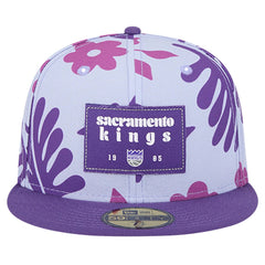 Purple Sacramento Kings Palm Fronds 2-Tone 59FIFTY Fitted Hat | NBA
