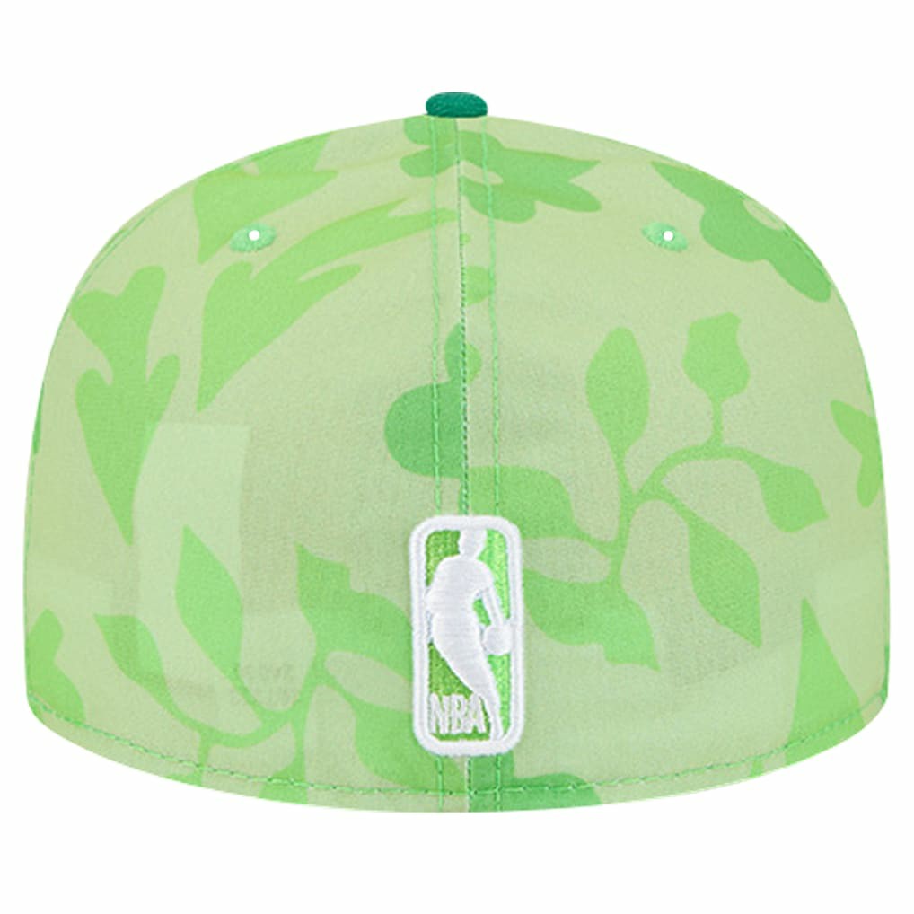 Kelly Green Boston Celtics Palm Fronds 2-Tone 59FIFTY Fitted Hat | NBA