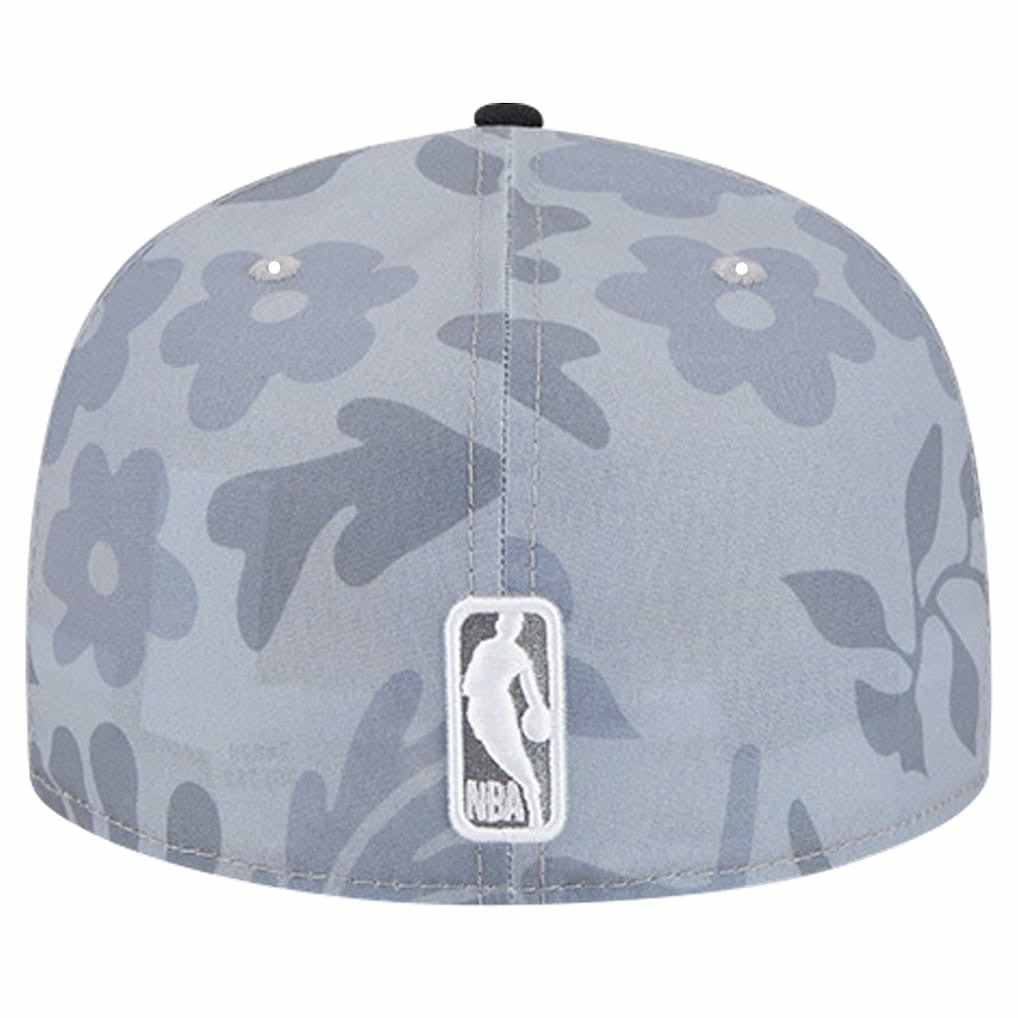 Gray Chicago Bulls Palm Fronds 2-Tone 59FIFTY Fitted Hat | NBA