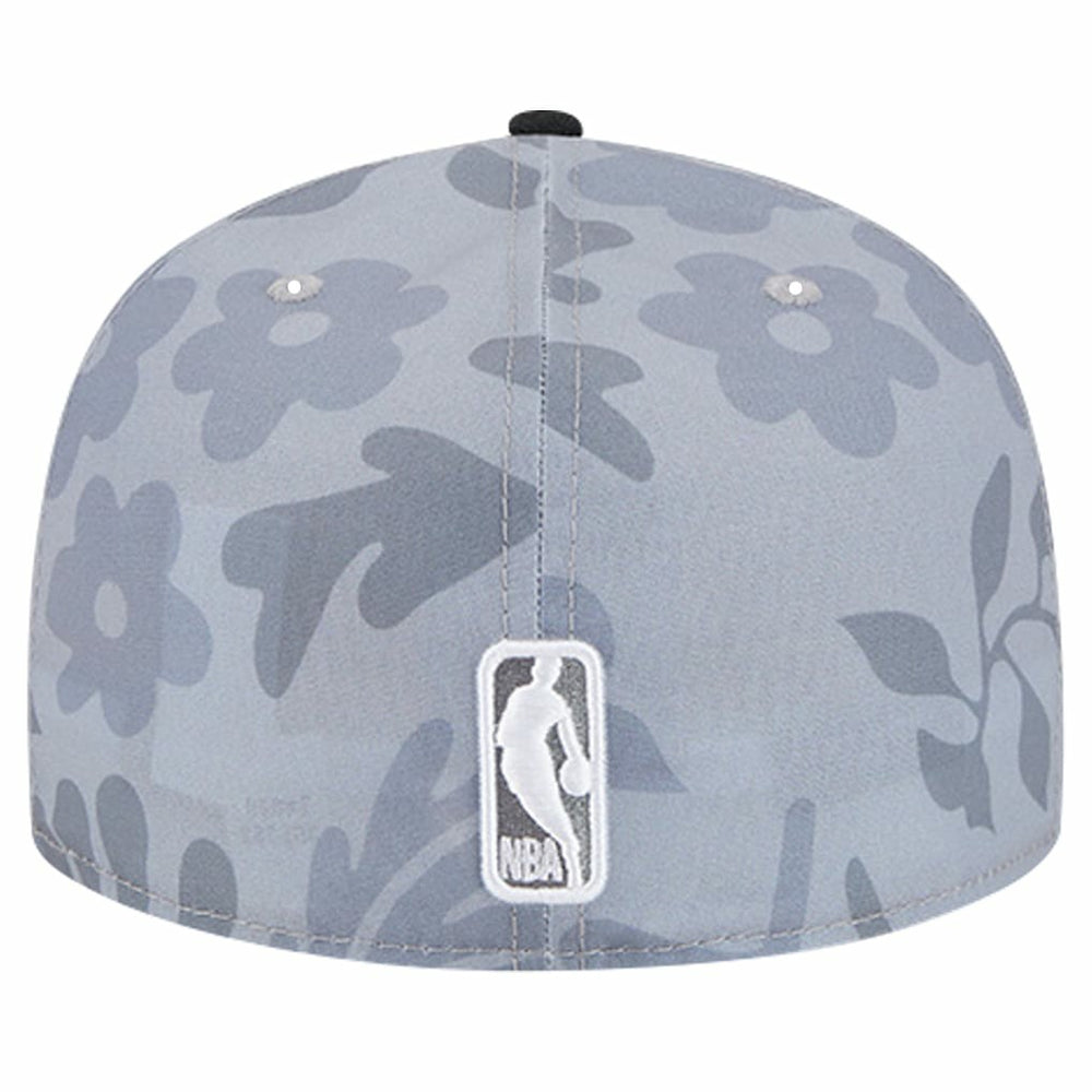 Gray Chicago Bulls Palm Fronds 2-Tone 59FIFTY Fitted Hat | NBA