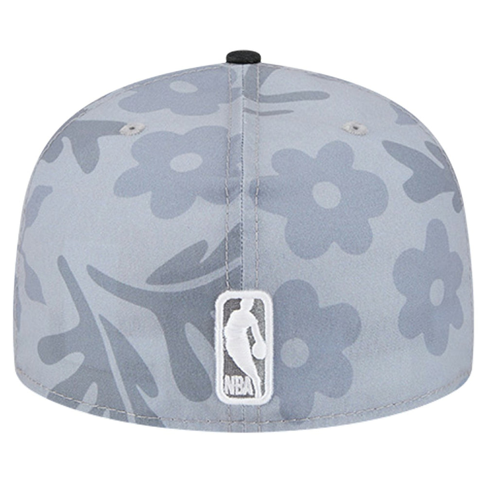 Gray Miami Heat Palm Fronds 2-Tone 59FIFTY Fitted Hat | NBA