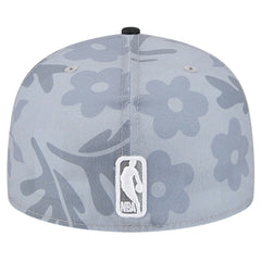 Gray Miami Heat Palm Fronds 2-Tone 59FIFTY Fitted Hat | NBA
