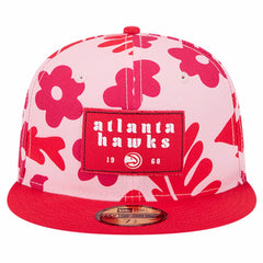 Red Atlanta Hawks Palm Fronds 2-Tone 59FIFTY Fitted Hat | NBA
