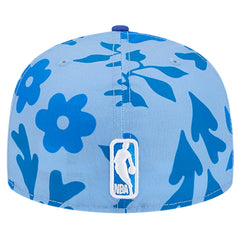 Blue New York Knicks Palm Fronds 2-Tone 59FIFTY Fitted Hat | NBA