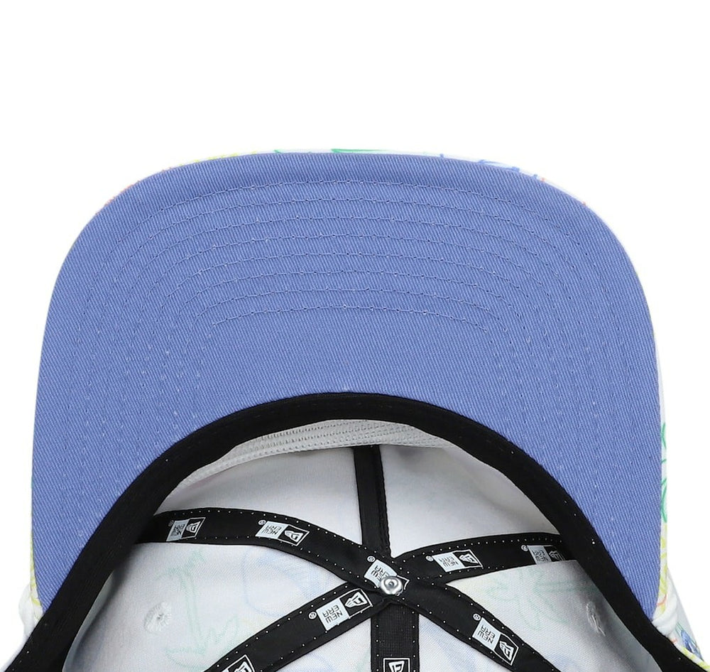 White Golden State Warriors Palm Trees and Waves Golfer Adjustable Hat sale | NBA