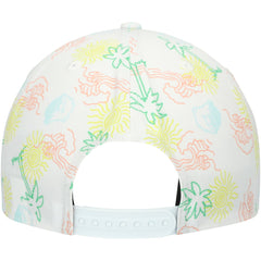 White Memphis Grizzlies Palm Trees and Waves Golfer Adjustable Hat | NBA