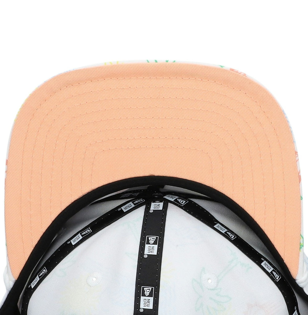 White Phoenix Suns Palm Trees and Waves Golfer Adjustable Hat | NBA