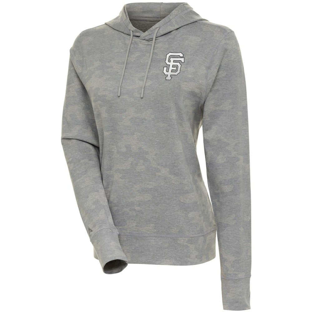 San Francisco Giants Antigua Women's Brushed Metallic Respite Pullover Hoodie - MLB Hoodies