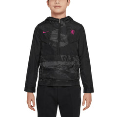 Chelsea Youth Amplify Windrunner Anorak Half-Zip Hoodie Jacket