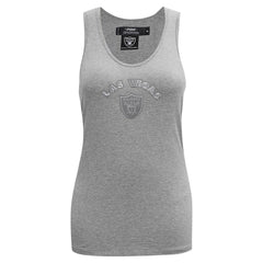 Las Vegas Raiders Pro Standard Women's Triple Tonal Racerback Tank Top | NFL US