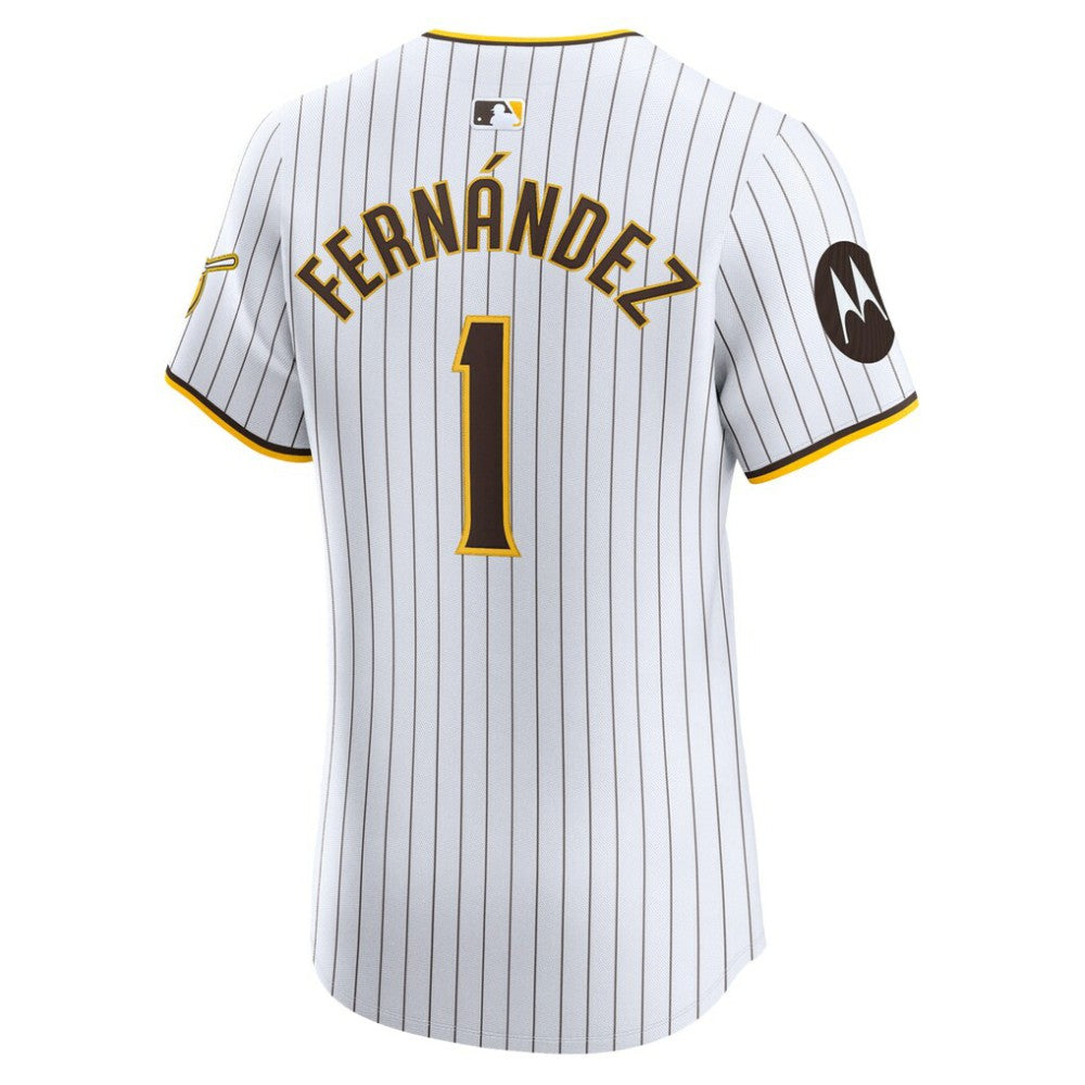 Tony Fernández San Diego Padres Nike Home Elite Sponsor Patch Player Jersey - MLB Jerseys