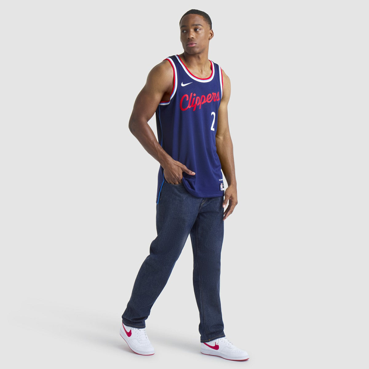 Navy Kawhi Leonard LA Clippers Unisex 2024/25 Swingman Jersey | NBA