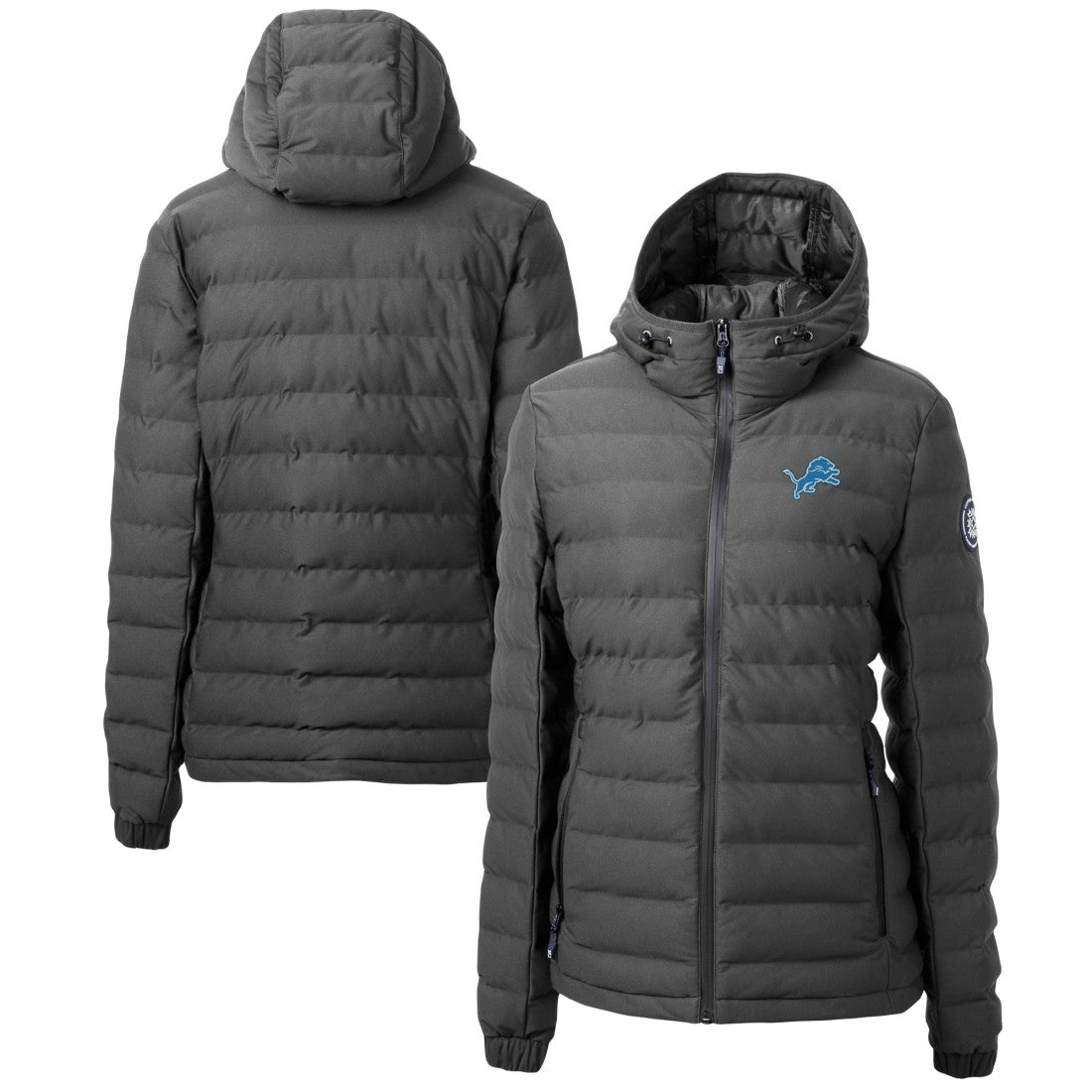 Detroit Lions Cutter & Buck Women's Mission Ridge Repreve Eco Insulated Full-Zip Puffer Jacket | NFL US