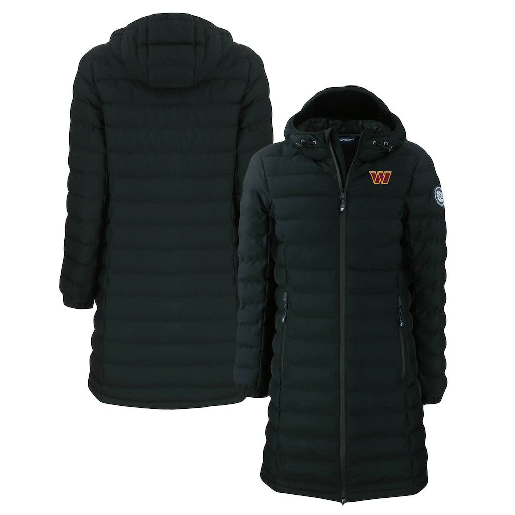 Washington Commanders Cutter & Buck Women's Mission Ridge Repreve Eco Insulated Long Full-Zip Puffer Jacket | NFL Hot