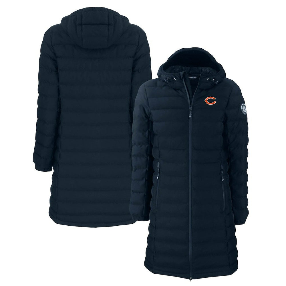 Chicago Bears Cutter & Buck Women's Mission Ridge Repreve Eco Insulated Long Full-Zip Puffer Jacket | NFL Near me