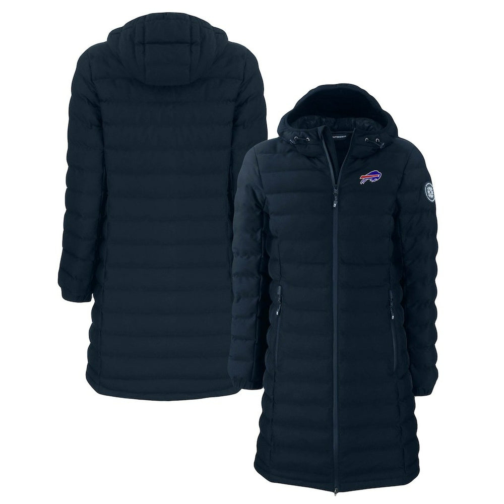 Buffalo Bills Cutter & Buck Women's Mission Ridge Repreve Eco Insulated Long Full-Zip Puffer Jacket | NFL New