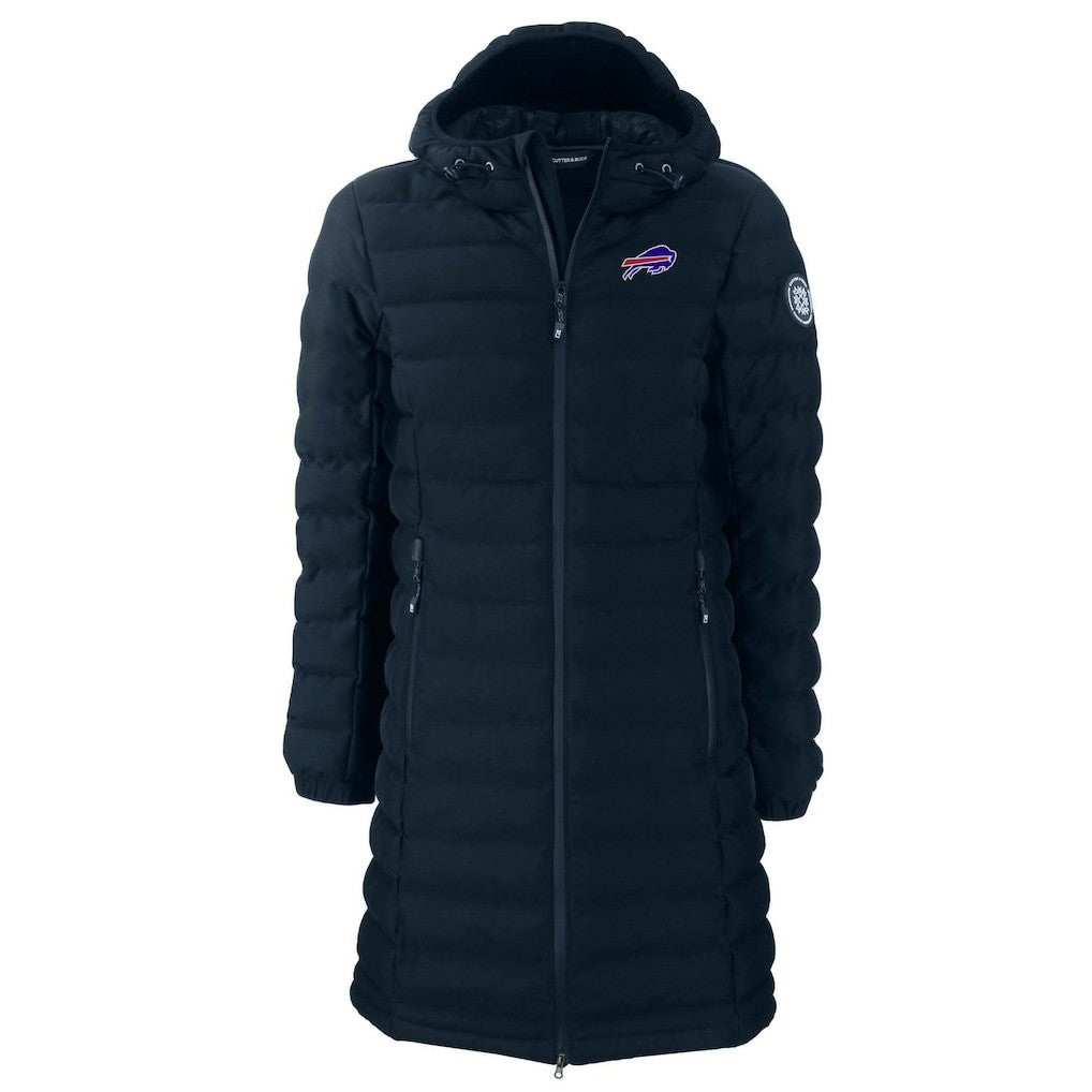 Buffalo Bills Cutter & Buck Women's Mission Ridge Repreve Eco Insulated Long Full-Zip Puffer Jacket | NFL New