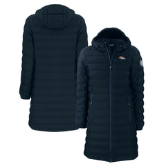 Denver Broncos Cutter & Buck Women's Mission Ridge Repreve Eco Insulated Long Full-Zip Puffer Jacket | NFL Hot