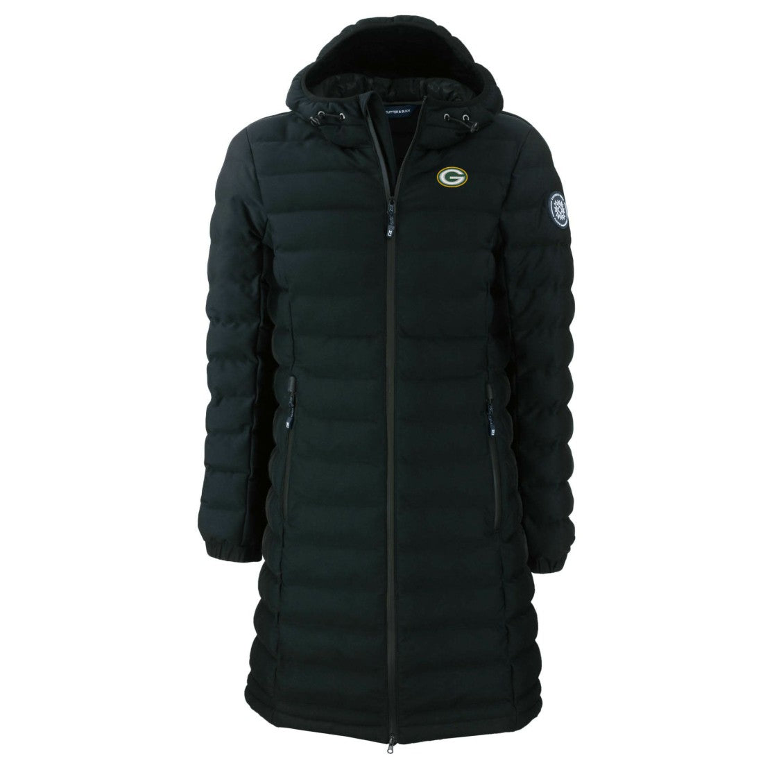 Green Bay Packers Cutter & Buck Women's Mission Ridge Repreve Eco Insulated Long Full-Zip Puffer Jacket | NFL Online