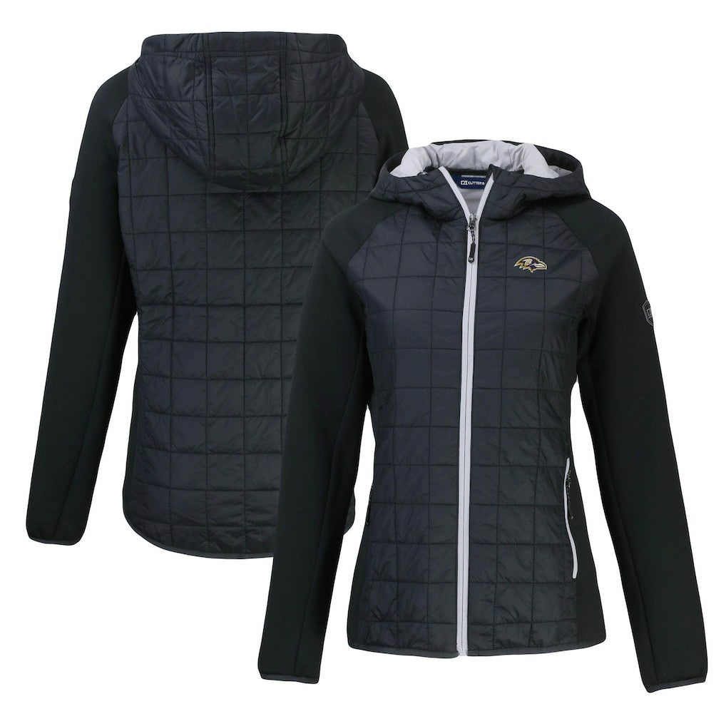 Baltimore Ravens Cutter & Buck Women's Rainier Primaloft Eco Full-Zip Hybrid Jacket | NFL Outlet
