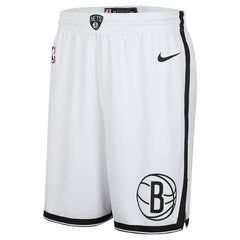 White Brooklyn Nets 2024/25 Association Edition Swingman Shorts | NBA