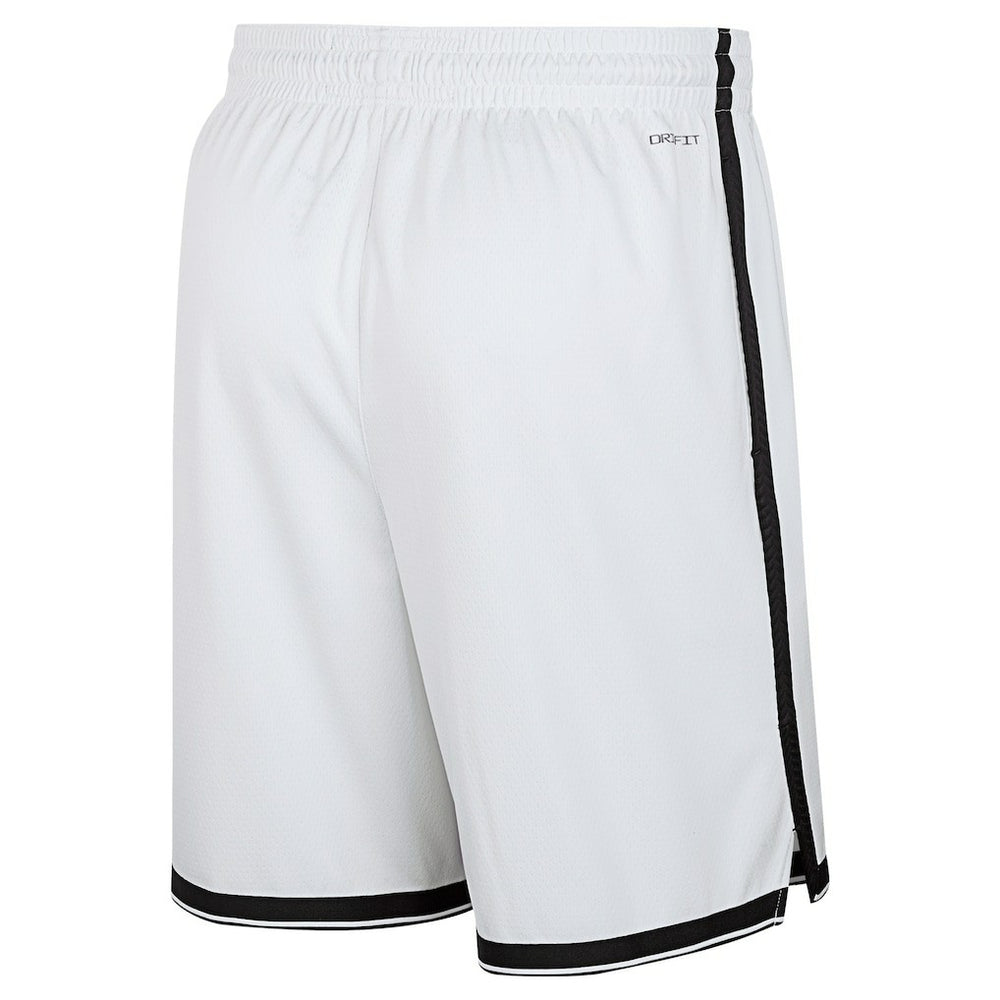 White Brooklyn Nets 2024/25 Association Edition Swingman Shorts | NBA