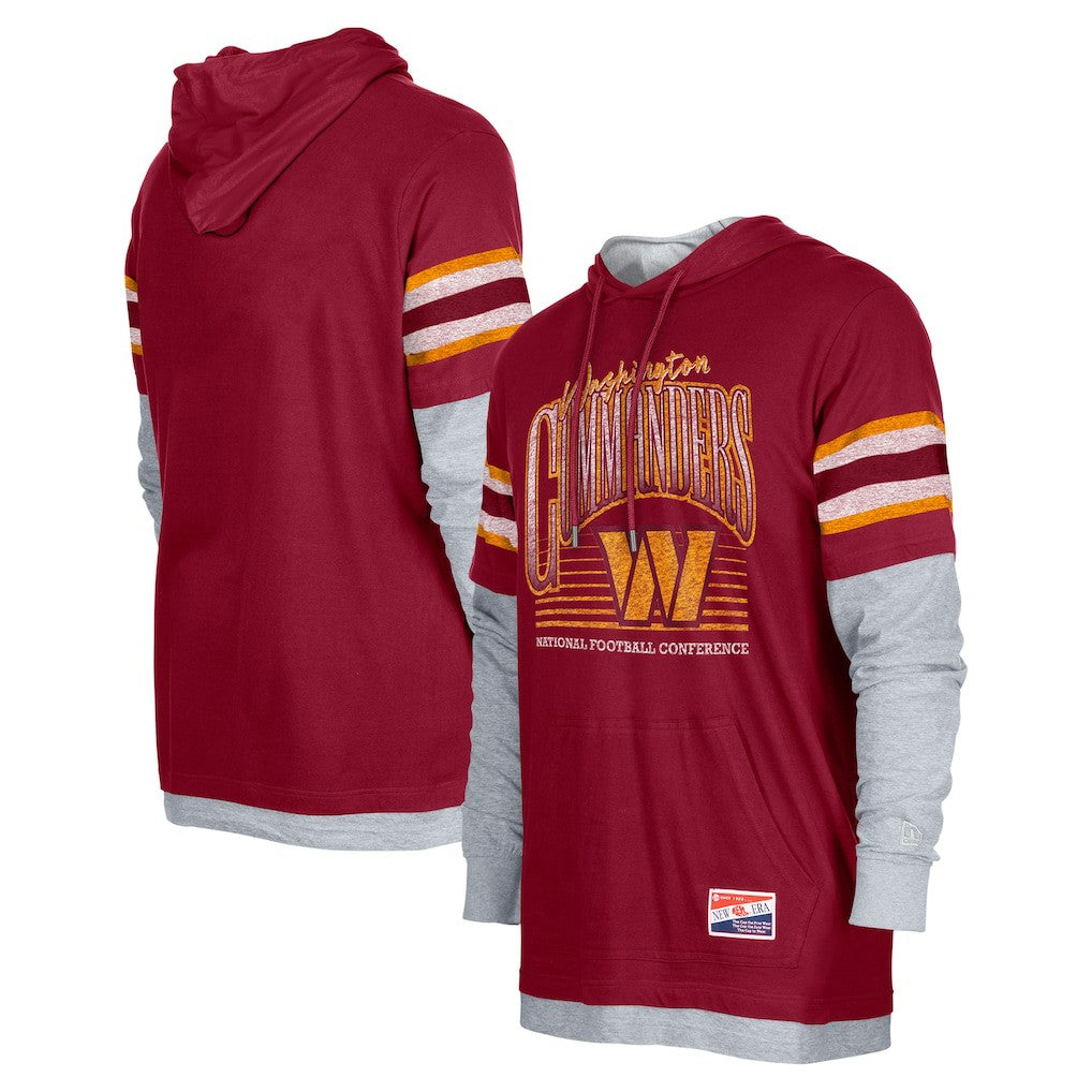 Washington Commanders Twofer Long Sleeve Hooded T-Shirt | NFL Outlet