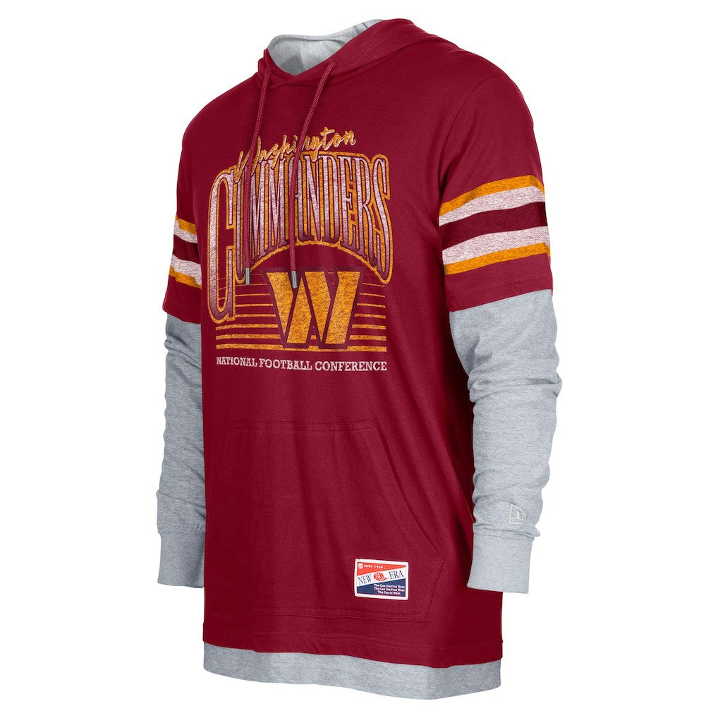 Washington Commanders Twofer Long Sleeve Hooded T-Shirt | NFL Outlet