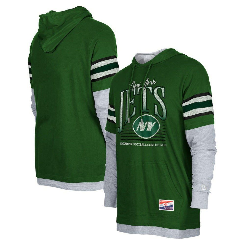 New York Jets Twofer Long Sleeve Hooded T-Shirt | NFL Discount