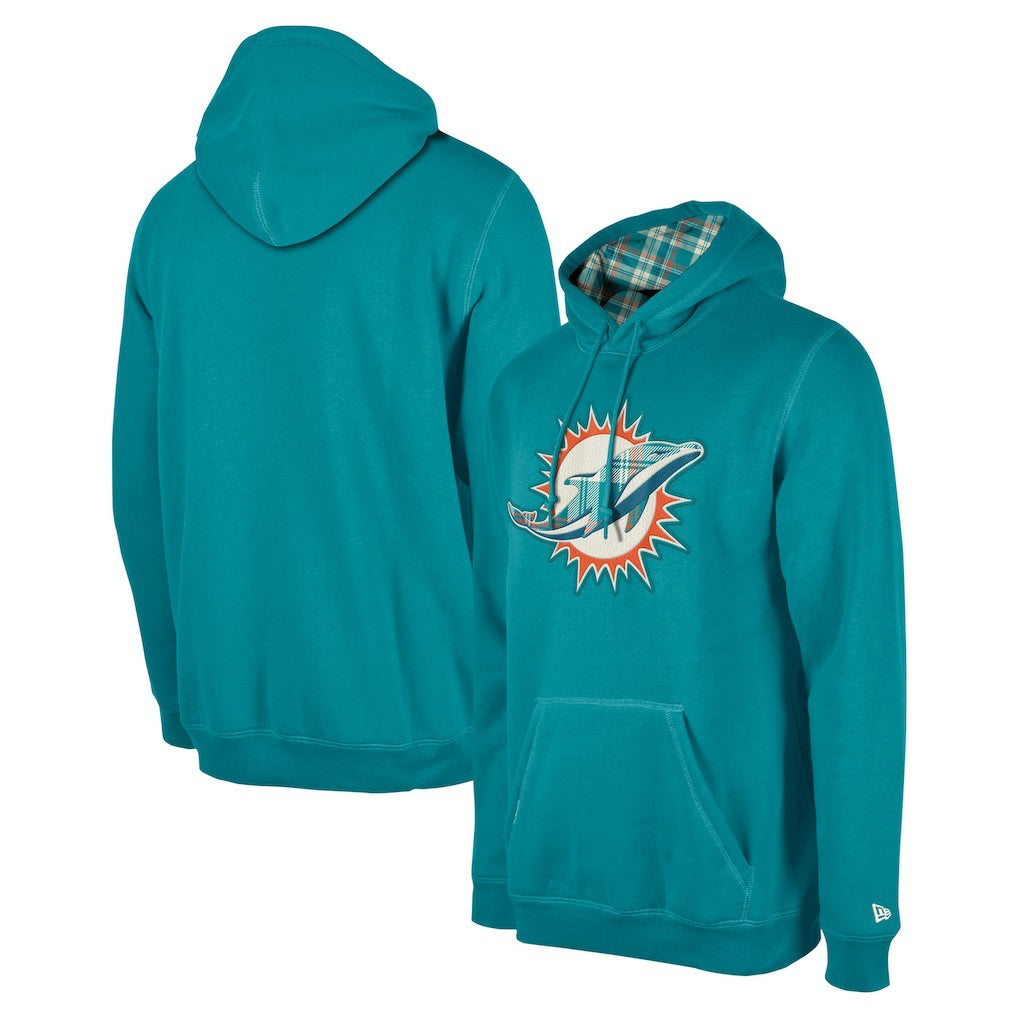 Miami Dolphins 3rd Down Plaid Pullover Hoodie | NFL Near me