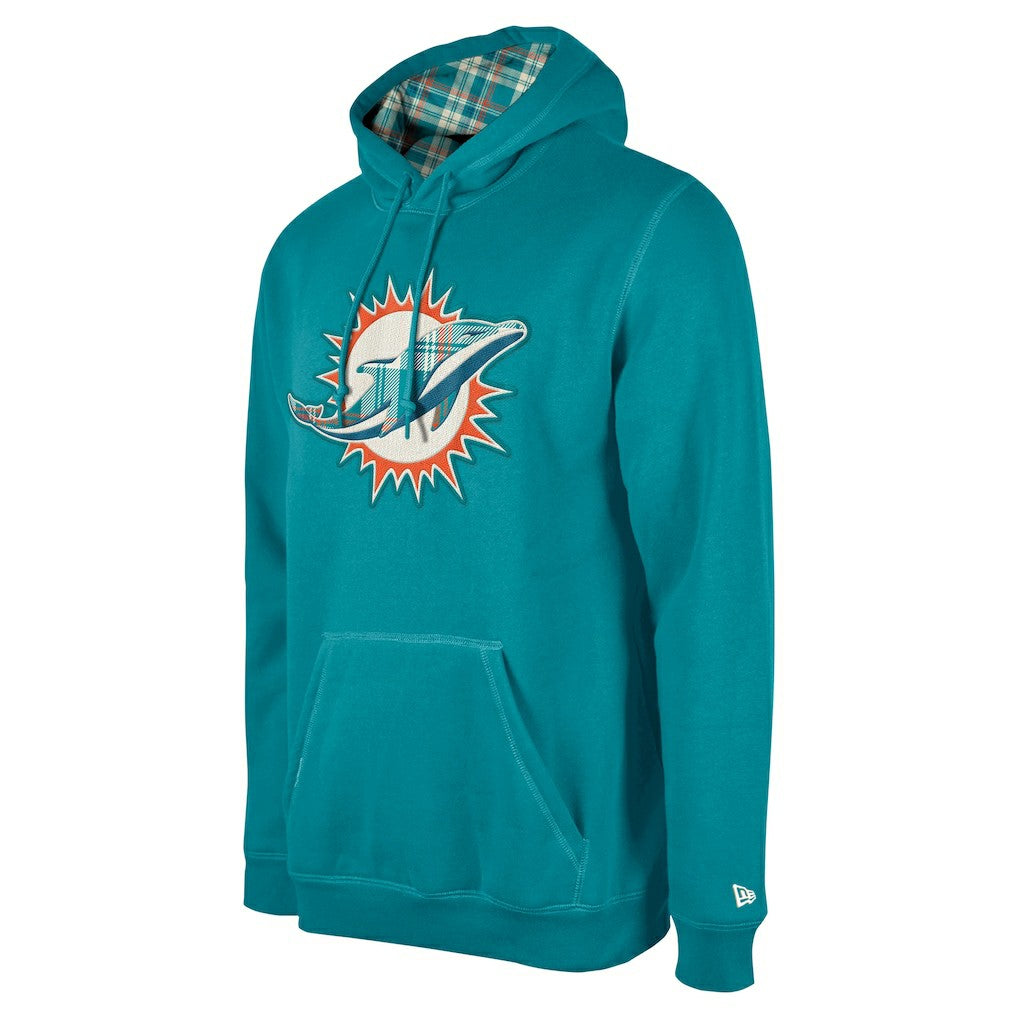 Miami Dolphins 3rd Down Plaid Pullover Hoodie | NFL Near me