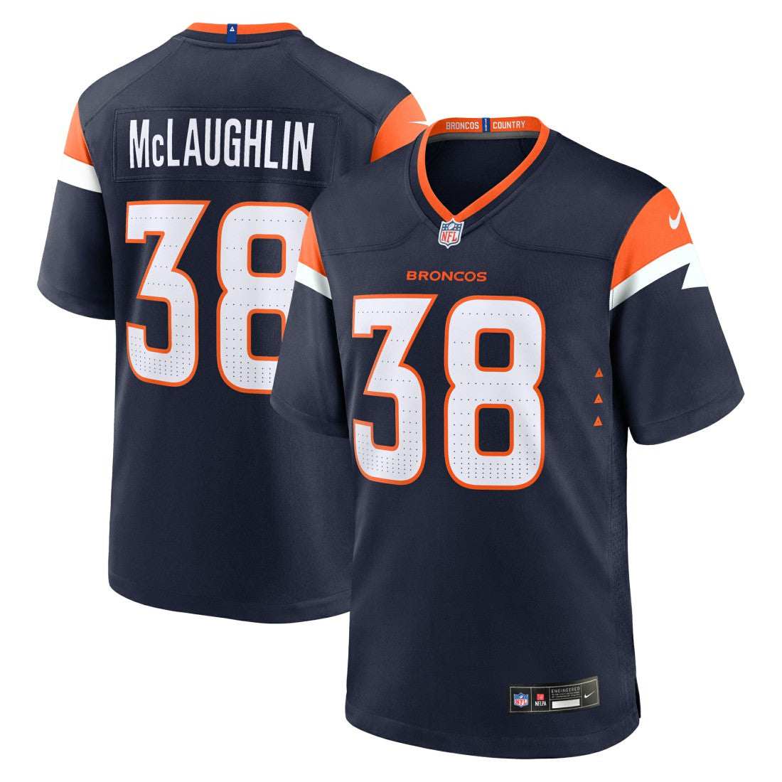 Denver Broncos Jaleel McLaughlin  Alternate Game Jersey | NFL Discount