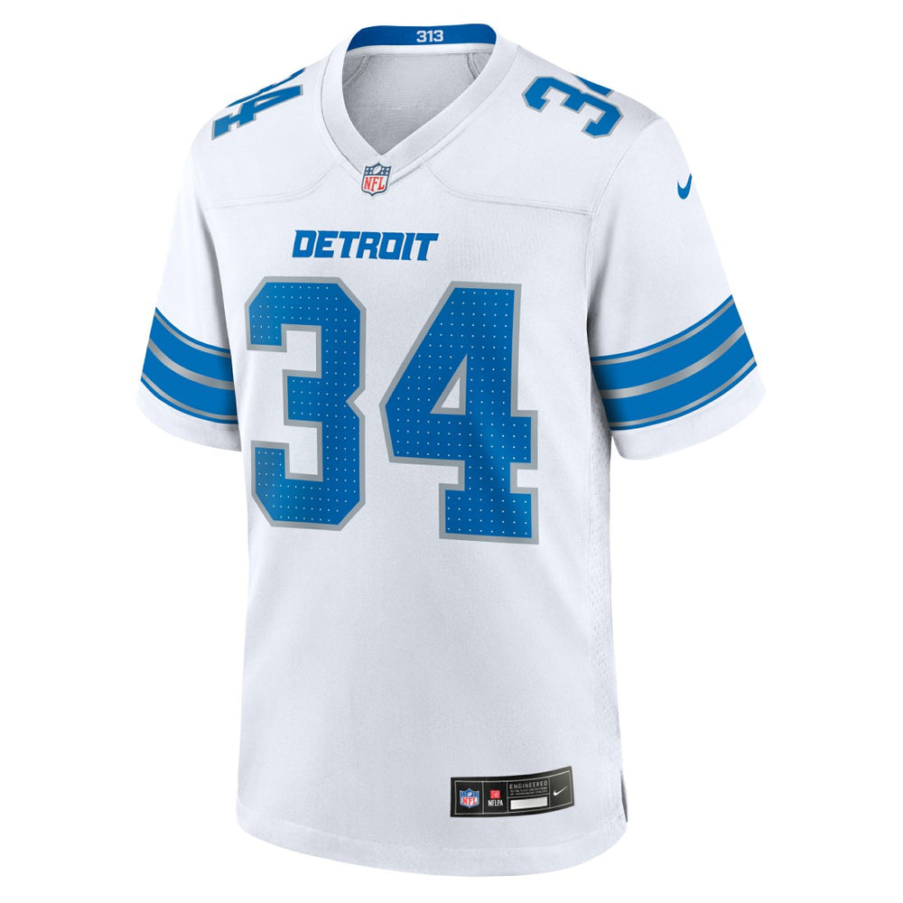 Detroit Lions Alex Anzalone  White Game Jersey | NFL Hot