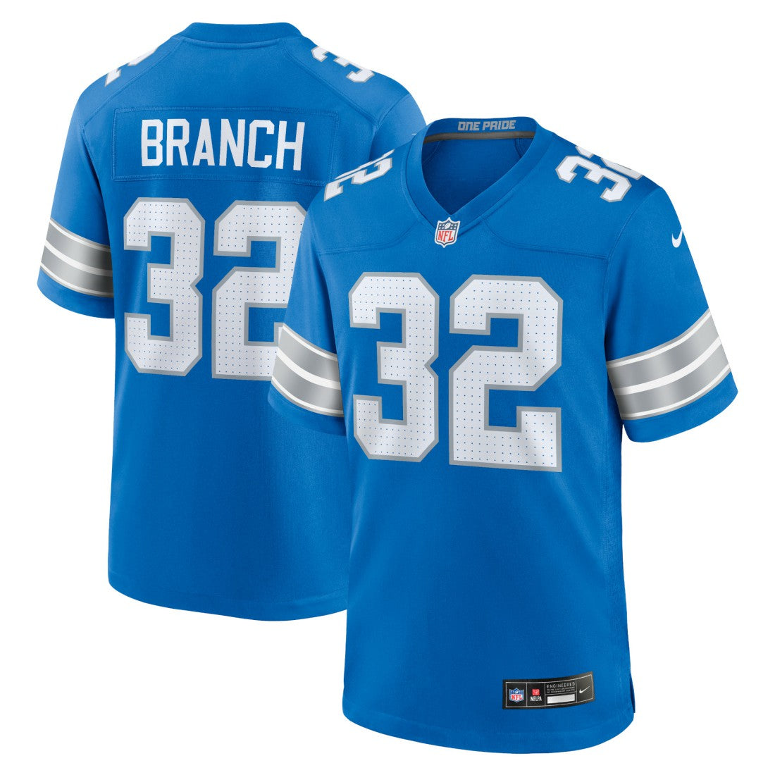 Detroit Lions Brian Branch  Game Jersey | NFL Hot