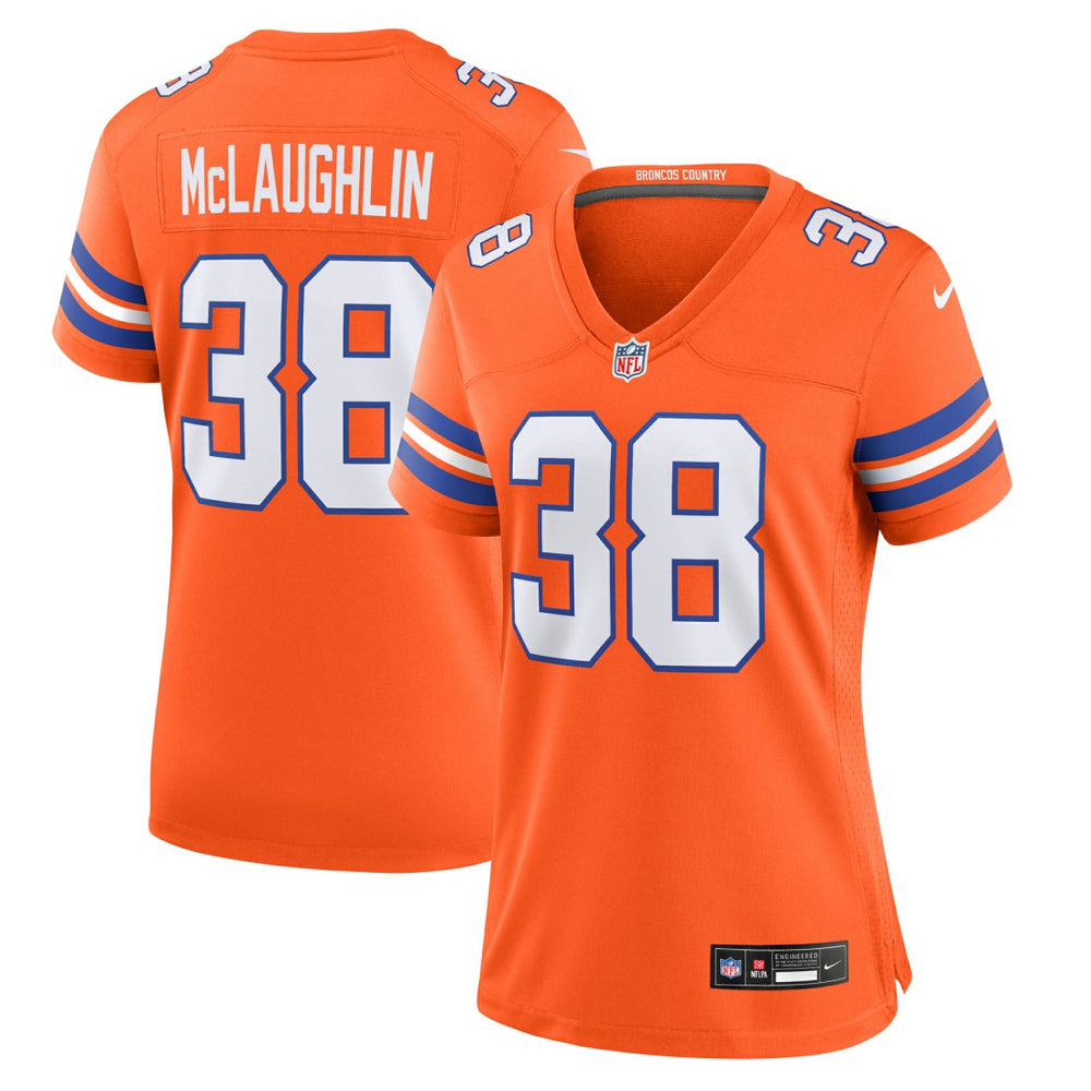 Denver Broncos Jaleel McLaughlin  Women's Mile High Collection 1977 Throwback Player Game Jersey | NFL Online