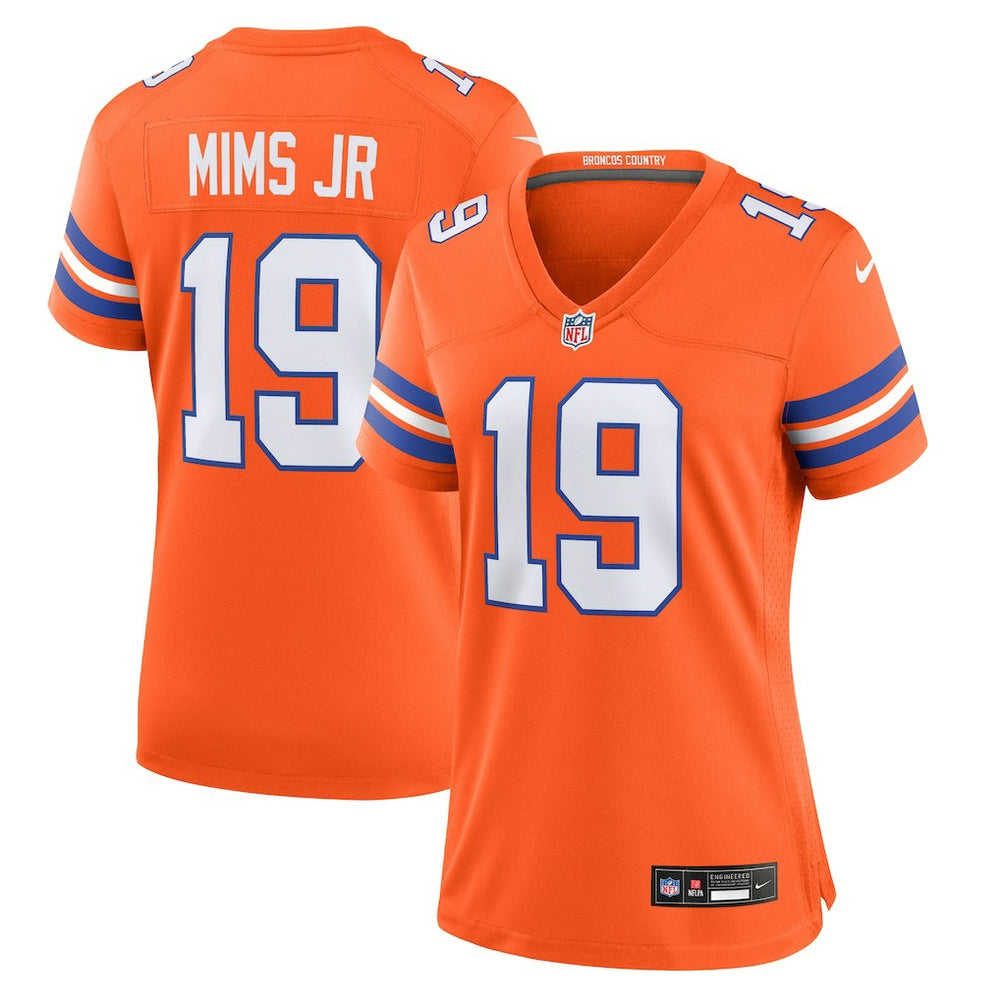 Denver Broncos Marvin Mims Jr  Women's Mile High Collection 1977 Throwback Player Game Jersey | NFL Sale