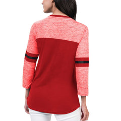 Red Chicago Bulls G-III 4Her by Carl Banks Women's Play the Game 3/4-Sleeve T-Shirt | NBA