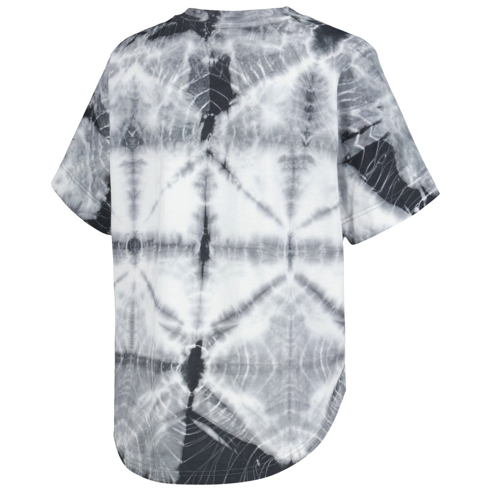Black Phoenix Suns G-III 4Her by Carl Banks Women's Tournament Raglan Oversized Tie-Dye V-Neck T-Shirt | NBA