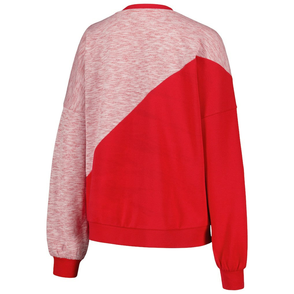 Red Chicago Bulls G-III 4Her by Carl Banks Women's Benches Split Pullover Sweatshirt sale | NBA