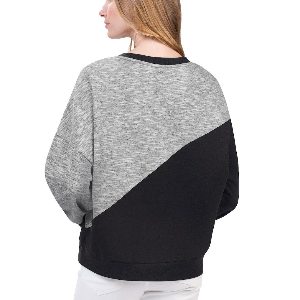 Black Brooklyn Nets G-III 4Her by Carl Banks Women's Benches Split Pullover Sweatshirt | NBA