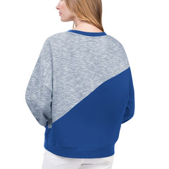 Royal Philadelphia 76ers G-III 4Her by Carl Banks Women's Benches Split Pullover Sweatshirt | NBA
