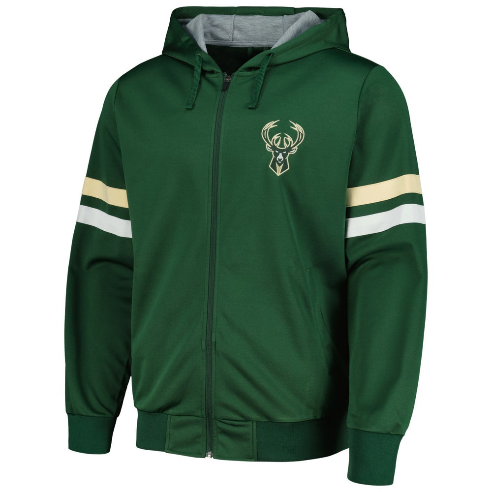 Hunter Green Milwaukee Bucks G-III Sports by Carl Banks Contender Full-Zip Hoodie Jacket | NBA