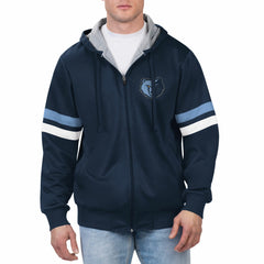 Navy Memphis Grizzlies G-III Sports by Carl Banks Contender Full-Zip Hoodie Jacket | NBA