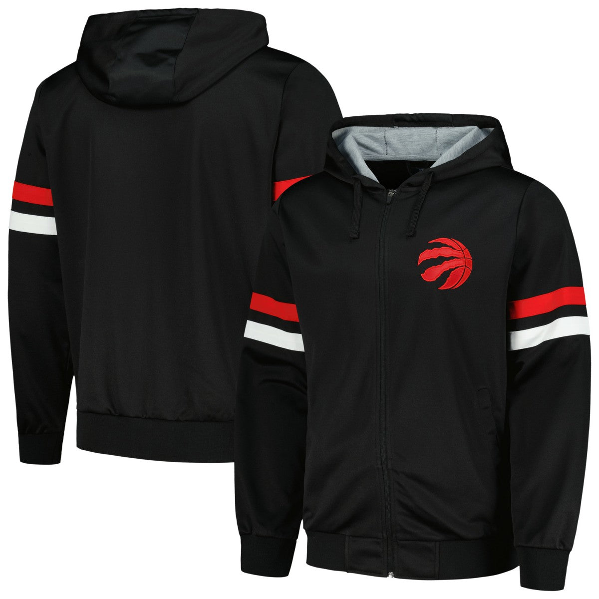 Black Toronto Raptors G-III Sports by Carl Banks Contender Full-Zip Hoodie Jacket | NBA