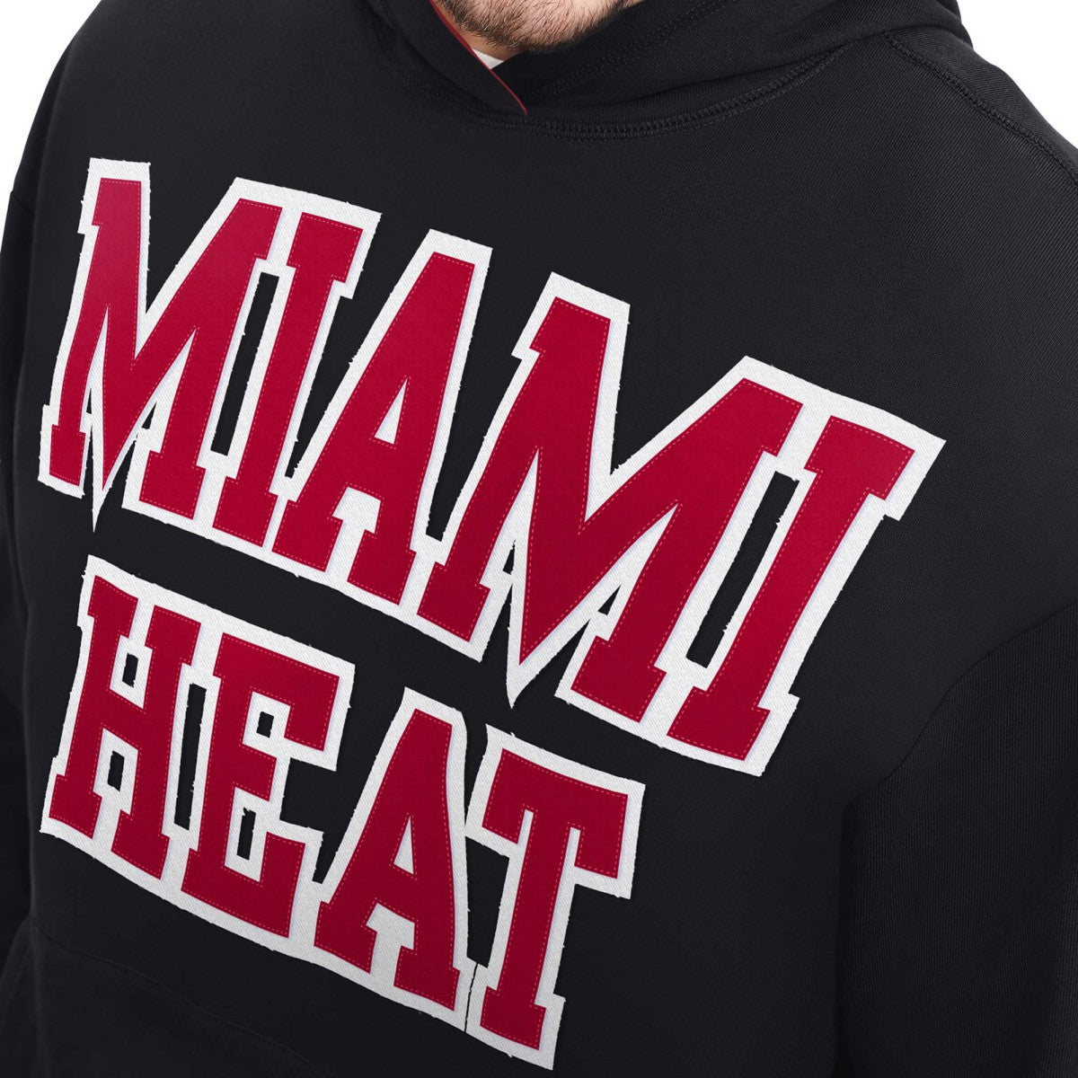 Black Miami Heat Tommy Jeans Greyson Pullover Hoodie | NBA