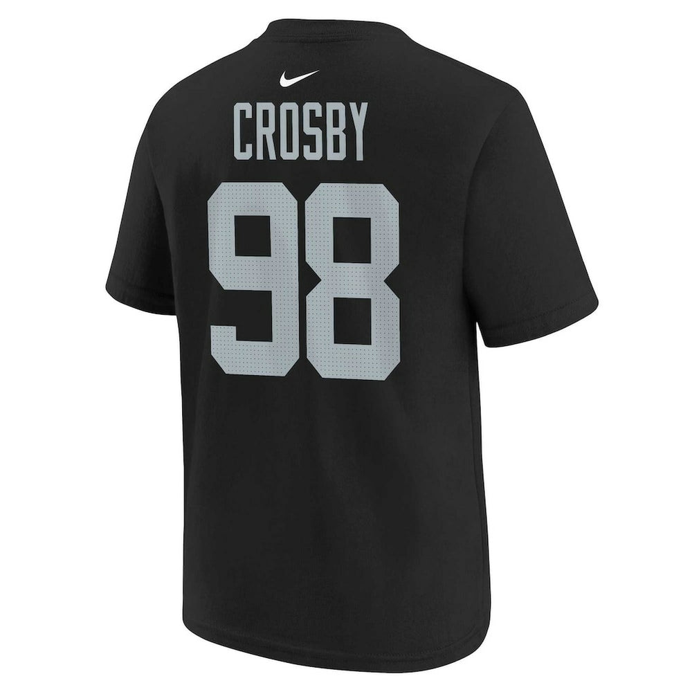 Las Vegas Raiders Maxx Crosby  Youth Player Name & Number T-Shirt | NFL Discount