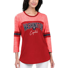 Washington Capitals G-III 4Her by Carl Banks Women's Play The Game 3/4-Sleeve T-Shirt -  NHL T-shirts